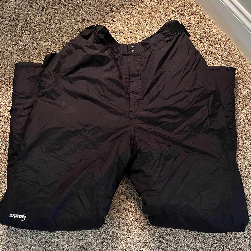 SkiGear Men's Snow Pants, Black, Large